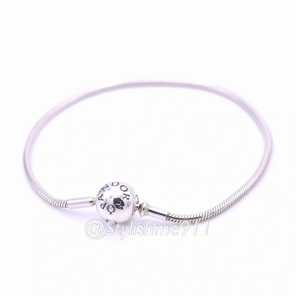 Authentic PANDORA Sterling Silver ESSENCE Bracelet with Pandora Clasp - Picture 1 of 9